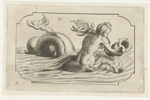 Seahorse with a Male Upper Body by Hendrick de Keyser (I)