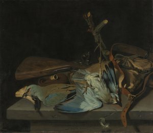 Still Life with Hunting Implements and Birds