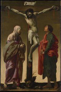 The Crucifixion with the Virgin and Saint John by Hendrick ter Brugghen