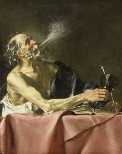 The Smoker Allegory of Transience by Hendrick van Someren