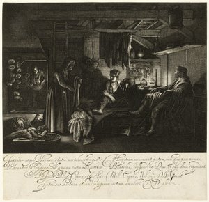 Jupiter and Mercury in the House of Philemon and Baucis by Hendrick von Goudt
