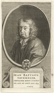 Portrait of Jean-Baptiste Tavernier (engraving) by Hendrik (Henricus) (1648-99) Causé