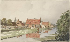 Bleacheries Behind a Canal