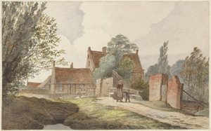 Houses along a Path near Amsterdam by Hendrik Abraham Klinkhamer