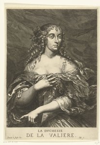 Portrait of Louise Françoise de La Baume Le Blanc de la Vallière by Hendrik Bary