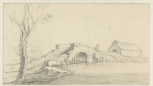 Landscape with a Ruined Stone Bridge