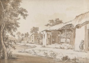 Ruined Farm near Coombe at Gittisham in Devonshire, Three Miles from Honiton, Devon by Hendrik Frans de Cort