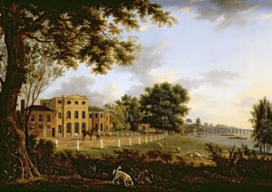 View of Chelsea Farm with the Thames and Battersea Bridge, 1790 by Hendrik Frans de Cort