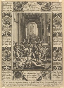 Dissension in the Church by Hendrik Goltzius