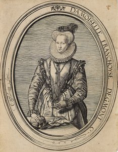 Françoise of Luxembourg, Countess of Gavre, Dame de Fiennes 1495-1557, 1580 by Hendrik Goltzius