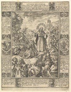 Levamen Onostrorum, from Allegories of the Christian Faith by Hendrik Goltzius