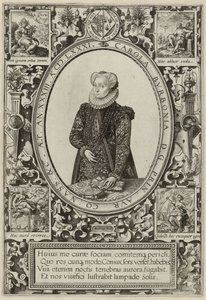 Portrait of Charlotte de Bourbon, 1581 by Hendrik Goltzius