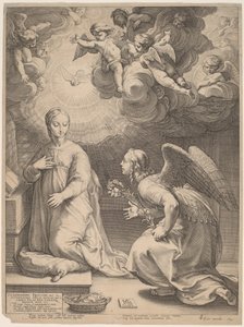 The Annunciation by Hendrik Goltzius