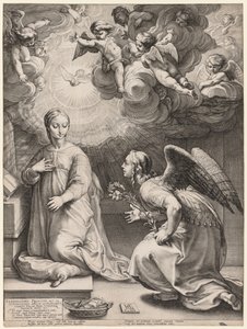 The Annunciation by Hendrik Goltzius