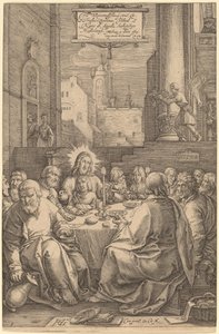 The Last Supper by Hendrik Goltzius