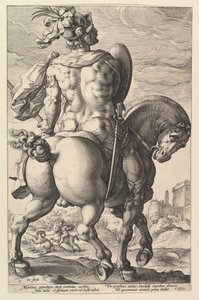 Titus Manlius (from the series The Roman Heroes) by Hendrik Goltzius