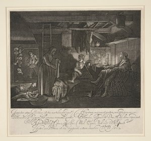 Jupiter and Mercury in the House of Philemon and Baucis by Hendrik Goudt