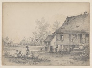 Simple House with Figures