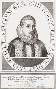 King Philip III of Spain and as Philip II, King of Portugal by Hendrik I (after) Hondius