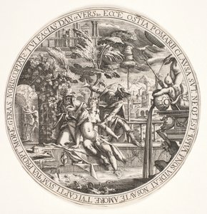 Susanna in the Bath by Hendrik I Hondius