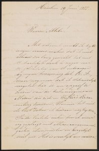 Letter to August Allebé