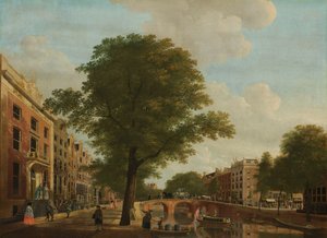 View of the Herengracht near the Leidsestraat, Amsterdam by Hendrik Keun