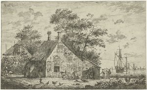 Farm by a River by Hendrik Kobell