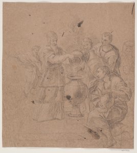 Abraham and Melchizedek (Genesis 14:17) by Hendrik Krock