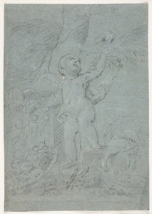 Cupid, Playing with Animals by Hendrik Krock