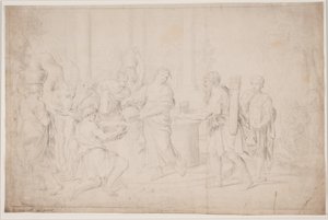 Rebecca at the Well by Hendrik Krock