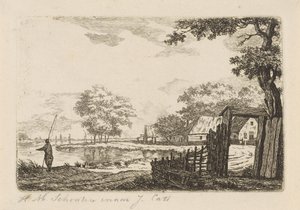 Landscape with Fisherman
