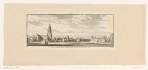 View of IJsselstein, 1774, The City and the Castle of IJsselstein, Seen Outside the IJssel Gate. 1744 (title on object)