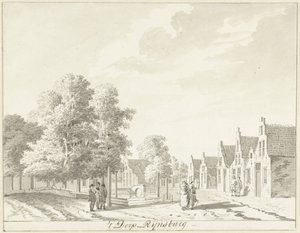 The Village of Rijnsburg by Hendrik Tavenier