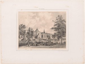 View of Haarlem from the Spaarne by Hendrik Wilhelmus Last