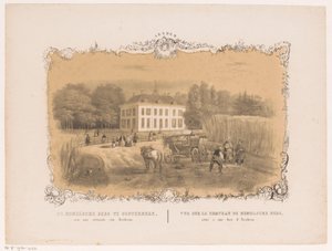 View of estate and house Hemelse Berg in Oosterbeek by Hendrik Wilhelmus Last