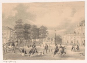 View from the Plaats to the Vijverberg in The Hague