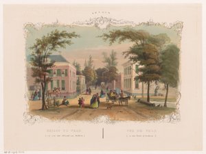 Street in Velp near Arnhem (Arnhem) by Hendrik Wilhelmus Last
