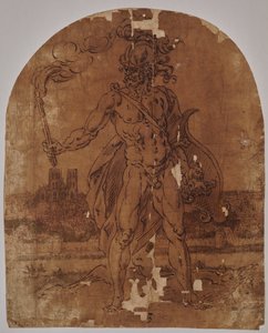 Mars standing outside the walls of Brussels by Hendrik de Clerck