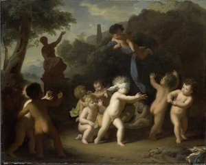 Putti Playing by Hendrik van Limborch