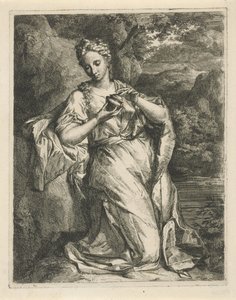 Woman with Perfume Bottle