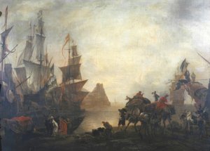 Oriental Seaport by Hendrik van Minderhout