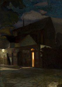 The Dominican Church in Krakow at Night
