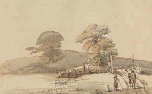 Landscape with a Bridge by Heneage Finch fourth Earl of Aylesford