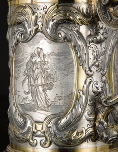 Detail of a Tankard, Danzig, c.1670 (detail) by Hennick (attr. to) Probst