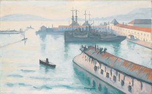 The Dispatch Boat by Henri Charles Manguin