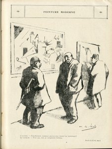 Illustration in Le Rire, 04/02/22 - Modern painting - Art, Antisemitism, Avant-garde - Jewish by Henri Gabriel Ibels