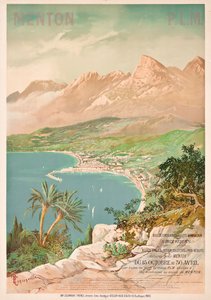 Poster advertising Menton, France