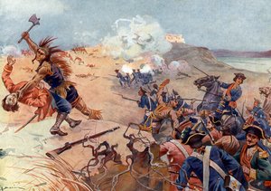 Battle of Fort Carillon, 8 July 1758 by Henri Gaston Darien