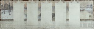 Sketch for Asnières Town Hall: Winter. The Seine at Asnières, circa 1900