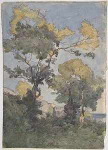 Landscape by Henri-Joseph Harpignies